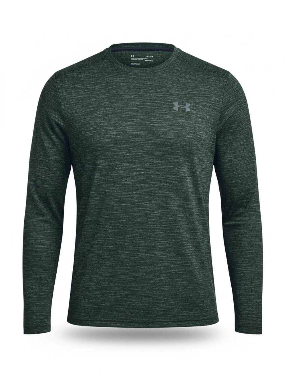 Under Armour HeatGear Fitted Long Sleeve Shirt Large Green Athletic